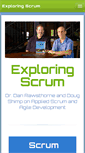 Mobile Screenshot of exploringscrum.com